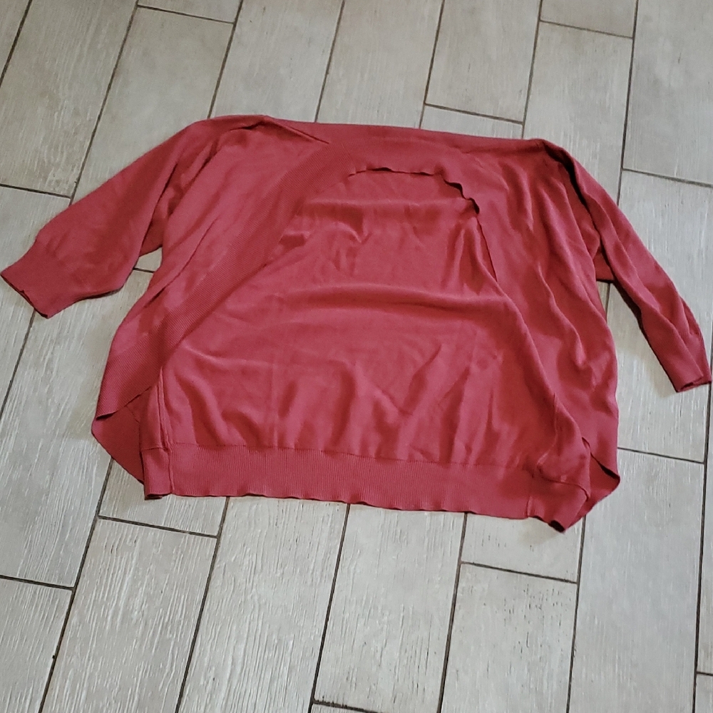 Salon Studio Cardigan - Women's L, Dusty Pink, Buttonless - Picture 1 of 2